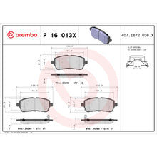 Load image into Gallery viewer, P16013X Brembo XTRA Low-Met Disc Brake Pad Set Brembo Brake Canada