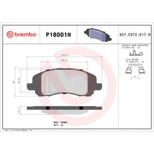 Load image into Gallery viewer, P18001N Brembo PRIME Ceramic Disc Brake Pad Set Brembo Brake Canada