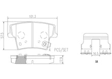 Load image into Gallery viewer, P18012N Brembo PRIME Ceramic Disc Brake Pad Set Brembo Brake Canada
