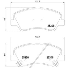 Load image into Gallery viewer, P18025X Brembo XTRA Low-Met Disc Brake Pad Set Brembo Brake Canada