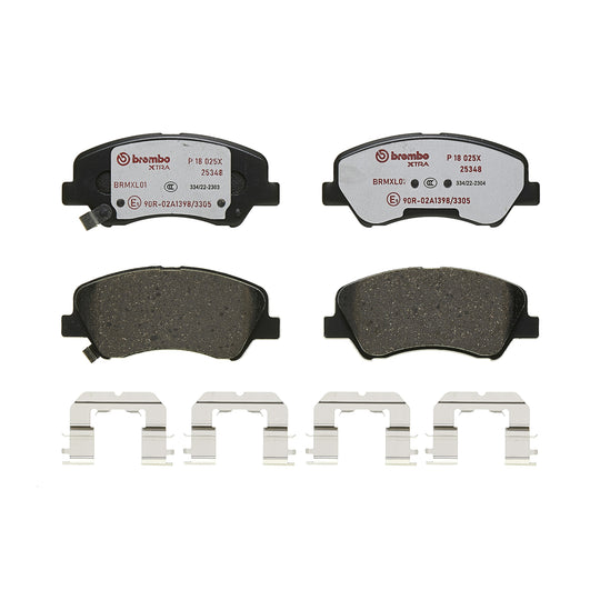 P18025X Brembo XTRA Low-Met Disc Brake Pad Set Brembo Brake Canada