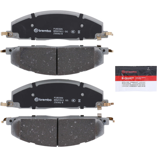 P18036N Brembo PRIME Ceramic Disc Brake Pad Set Brembo Brake Canada