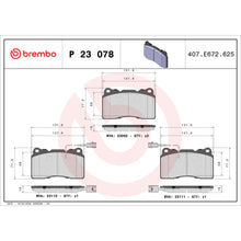 Load image into Gallery viewer, P23078 Brembo Premium Low-Met OE Equivalent Pad Brembo Brake Canada