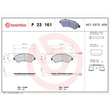 Load image into Gallery viewer, P23161 Brembo Premium Low-Met OE Equivalent Pad Brembo Brake Canada