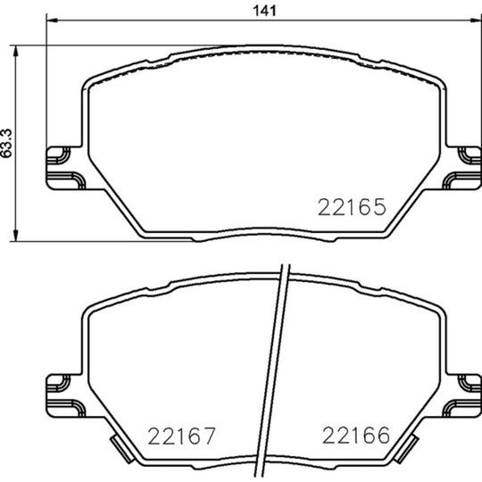 P23164X Brembo XTRA Low-Met Disc Brake Pad Set Brembo Brake Canada