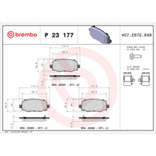 Charger l'image dans la galerie, P23177 Brembo Premium Low-Met OE Equivalent Pad Brembo Brake Canada