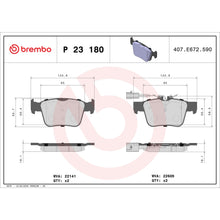 Load image into Gallery viewer, P23180 Brembo Premium Low-Met OE Equivalent Pad Brembo Brake Canada