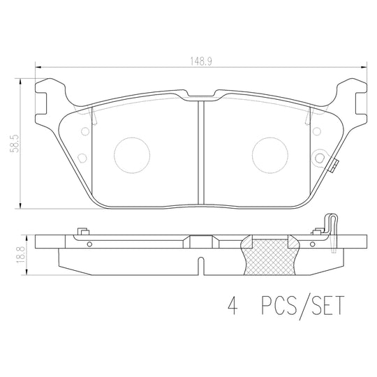 P23194N Brembo PRIME Ceramic Disc Brake Pad Set Brembo Brake Canada