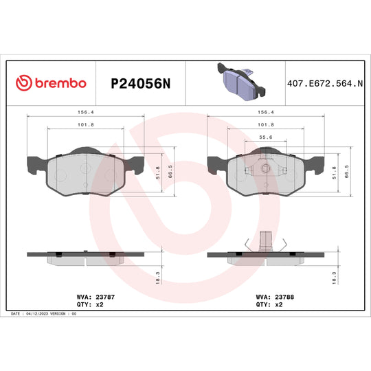 KT00052 Brembo Disc Brake Kit Brembo Brake Canada