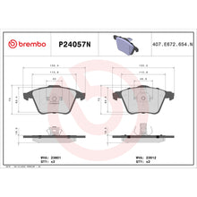 Charger l'image dans la galerie, P24057N Brembo PRIME Ceramic Disc Brake Pad Set Brembo Brake Canada