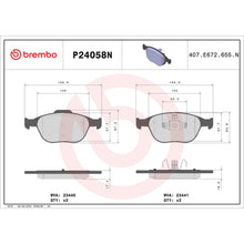 Load image into Gallery viewer, P24058N Brembo PRIME Ceramic Disc Brake Pad Set Brembo Brake Canada