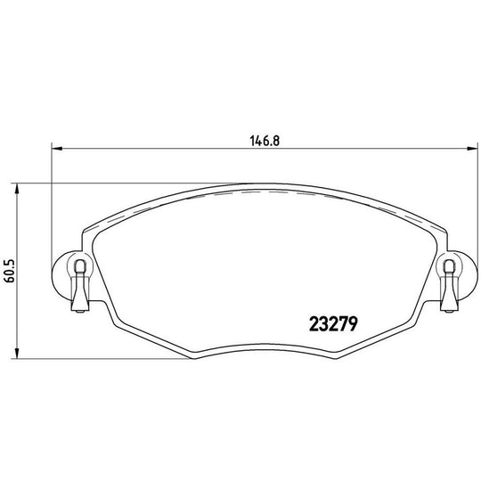 P24060 Brembo Low-Met Disc Brake Pad Set Brembo Brake Canada