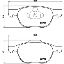 Load image into Gallery viewer, P24061X Brembo XTRA Low-Met Disc Brake Pad Set Brembo Brake Canada