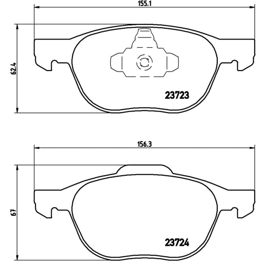 P24061X Brembo XTRA Low-Met Disc Brake Pad Set Brembo Brake Canada