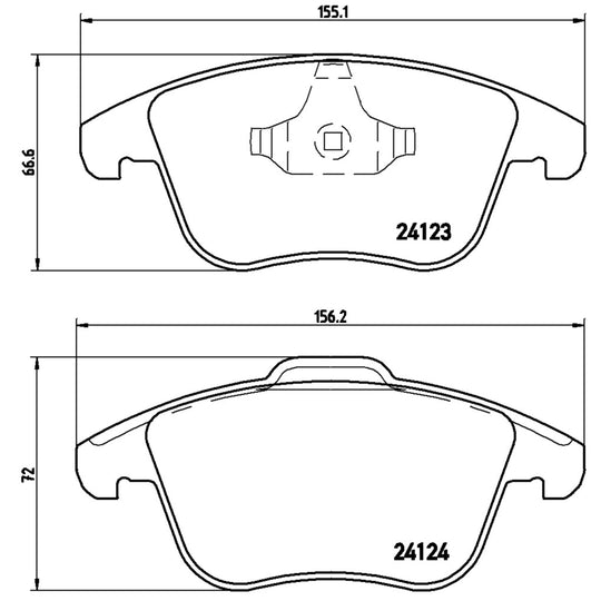 P24076X Brembo XTRA Low-Met Disc Brake Pad Set Brembo Brake Canada