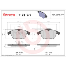 Load image into Gallery viewer, P24076 Brembo Premium Low-Met OE Equivalent Pad Brembo Brake Canada