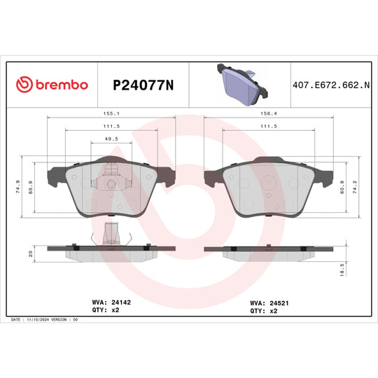 KTX0043 Brembo Disc Brake Kit Brembo Brake Canada