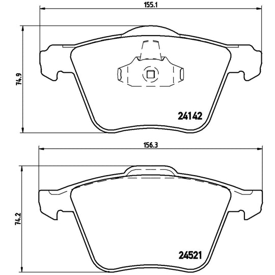 P24077X Brembo XTRA Low-Met Disc Brake Pad Set Brembo Brake Canada