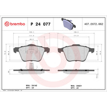 Load image into Gallery viewer, P24077 Brembo Premium Low-Met OE Equivalent Pad Brembo Brake Canada