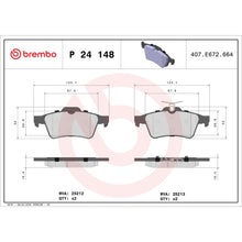 Load image into Gallery viewer, P24148 Brembo Premium Low-Met OE Equivalent Pad Brembo Brake Canada