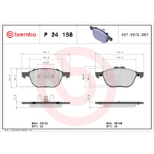 Charger l'image dans la galerie, P24158 Brembo Premium Low-Met OE Equivalent Pad Brembo Brake Canada