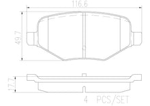 Load image into Gallery viewer, P24165N Brembo PRIME Ceramic Disc Brake Pad Set Brembo Brake Canada