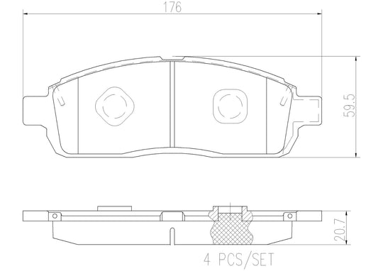 P24167N Brembo PRIME Ceramic Disc Brake Pad Set Brembo Brake Canada