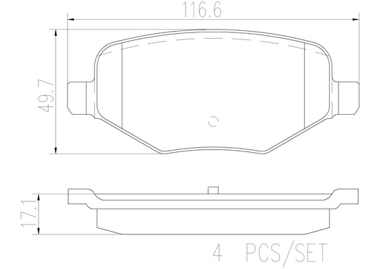 P24179N Brembo PRIME Ceramic Disc Brake Pad Set Brembo Brake Canada