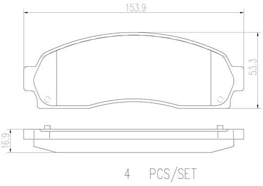 P24180N Brembo PRIME Ceramic Disc Brake Pad Set Brembo Brake Canada