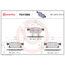 Load image into Gallery viewer, P24188N Brembo PRIME Ceramic Disc Brake Pad Set Brembo Brake Canada