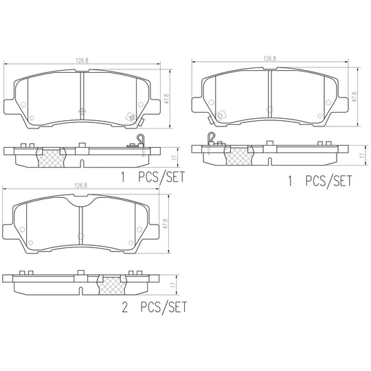 P24232N Brembo PRIME Ceramic Disc Brake Pad Set Brembo Brake Canada