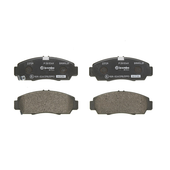 P28034X Brembo XTRA Low-Met Disc Brake Pad Set Brembo Brake Canada