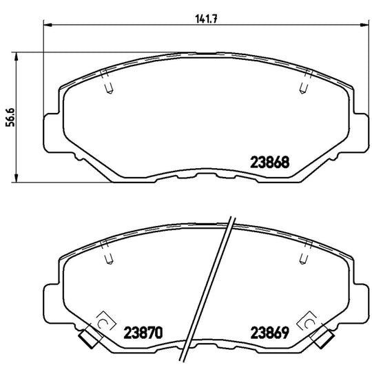 P28035X Brembo XTRA Low-Met Disc Brake Pad Set Brembo Brake Canada