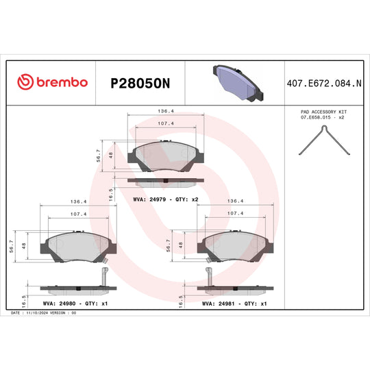 KT00102 Brembo Disc Brake Kit Brembo Brake Canada