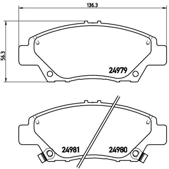 P28050X Brembo XTRA Low-Met Disc Brake Pad Set Brembo Brake Canada