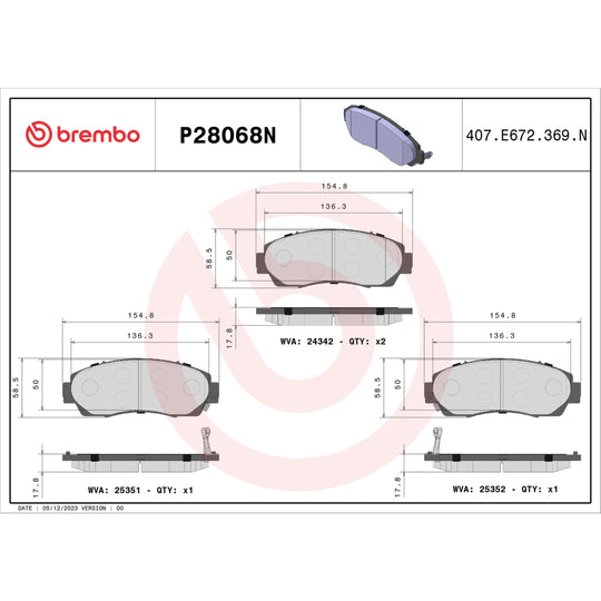 KT00082 Brembo Disc Brake Kit Brembo Brake Canada