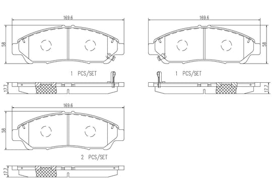 P28074N Brembo PRIME Ceramic Disc Brake Pad Set Brembo Brake Canada