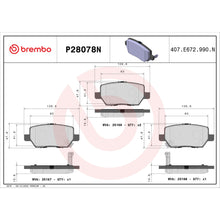 Load image into Gallery viewer, P28078N Brembo PRIME Ceramic Disc Brake Pad Set Brembo Brake Canada
