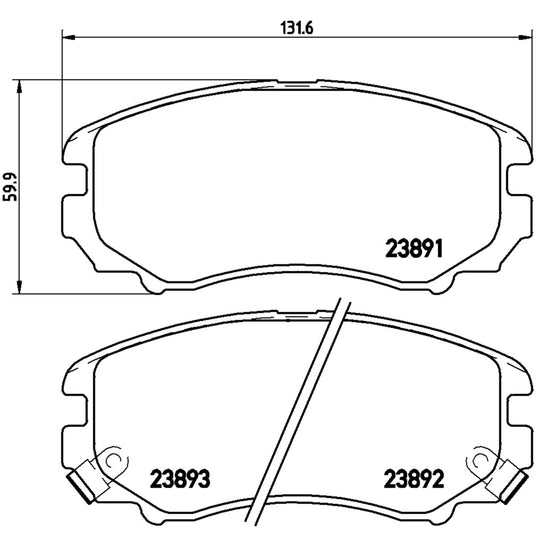 P30018X Brembo XTRA Low-Met Disc Brake Pad Set Brembo Brake Canada