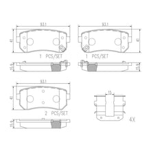 Load image into Gallery viewer, KT00907 Brembo Ceramic Brake Pad and UV Coated Solid  Brake Disc Kit Brembo Brake Canada