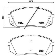 Load image into Gallery viewer, P30056X Brembo XTRA Low-Met Disc Brake Pad Set Brembo Brake Canada