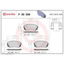 Charger l'image dans la galerie, P30056 Brembo Premium Low-Met OE Equivalent Pad Brembo Brake Canada