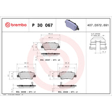Charger l'image dans la galerie, P30067 Brembo Premium Low-Met OE Equivalent Pad Brembo Brake Canada