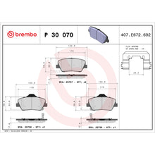 Load image into Gallery viewer, P30070 Brembo Premium Low-Met OE Equivalent Pad Brembo Brake Canada