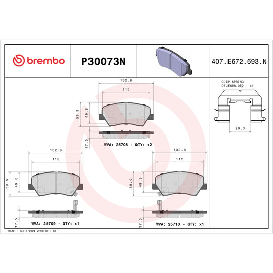 KT00187 Brembo Disc Brake Kit Brembo Brake Canada