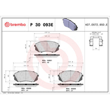 Charger l'image dans la galerie, P30093E Brembo Disc Brake Pad Set Brembo Brake Canada