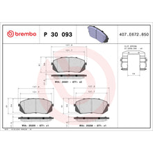 Load image into Gallery viewer, P30093 Brembo Premium Low-Met OE Equivalent Pad Brembo Brake Canada