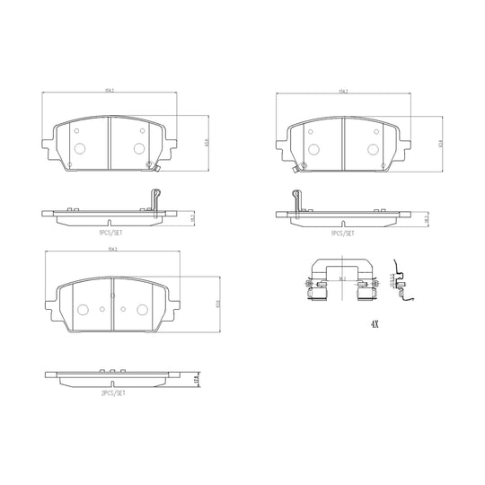 P30142N Brembo PRIME Ceramic Disc Brake Pad Set Brembo Brake Canada