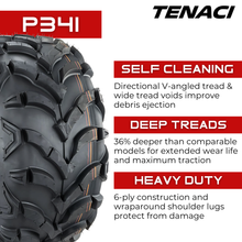 Charger l'image dans la galerie, TEN2580012-P341 25X8.00-12 6PR Tenaci Journey P341 ATV &amp; UTV Tenaci Journey Tires Canada