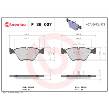 Load image into Gallery viewer, KT04270 Low-Met Brake Pad and UV Coated Vented  Brake Disc Kit Brembo Canada
